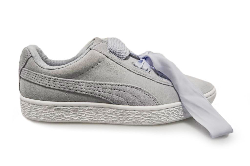 puma suede heart blancas
